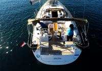 Segelyacht Cockpit Lenkräder Segelyacht elan 45 impression Segel